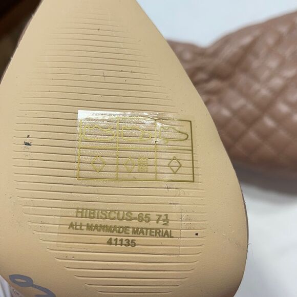 Anne Michelle Hibiscus-65 Camel Stiletto Boots Sz 7.5 NWOT - Picture 11 of 13